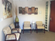 Seating area inside of office